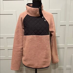 Abercrombie & Fitch Fleece, Quilted Sweatshirt
